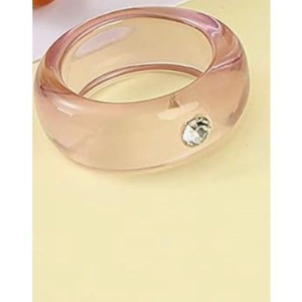 Bejeweled Acrylic Statement Ring